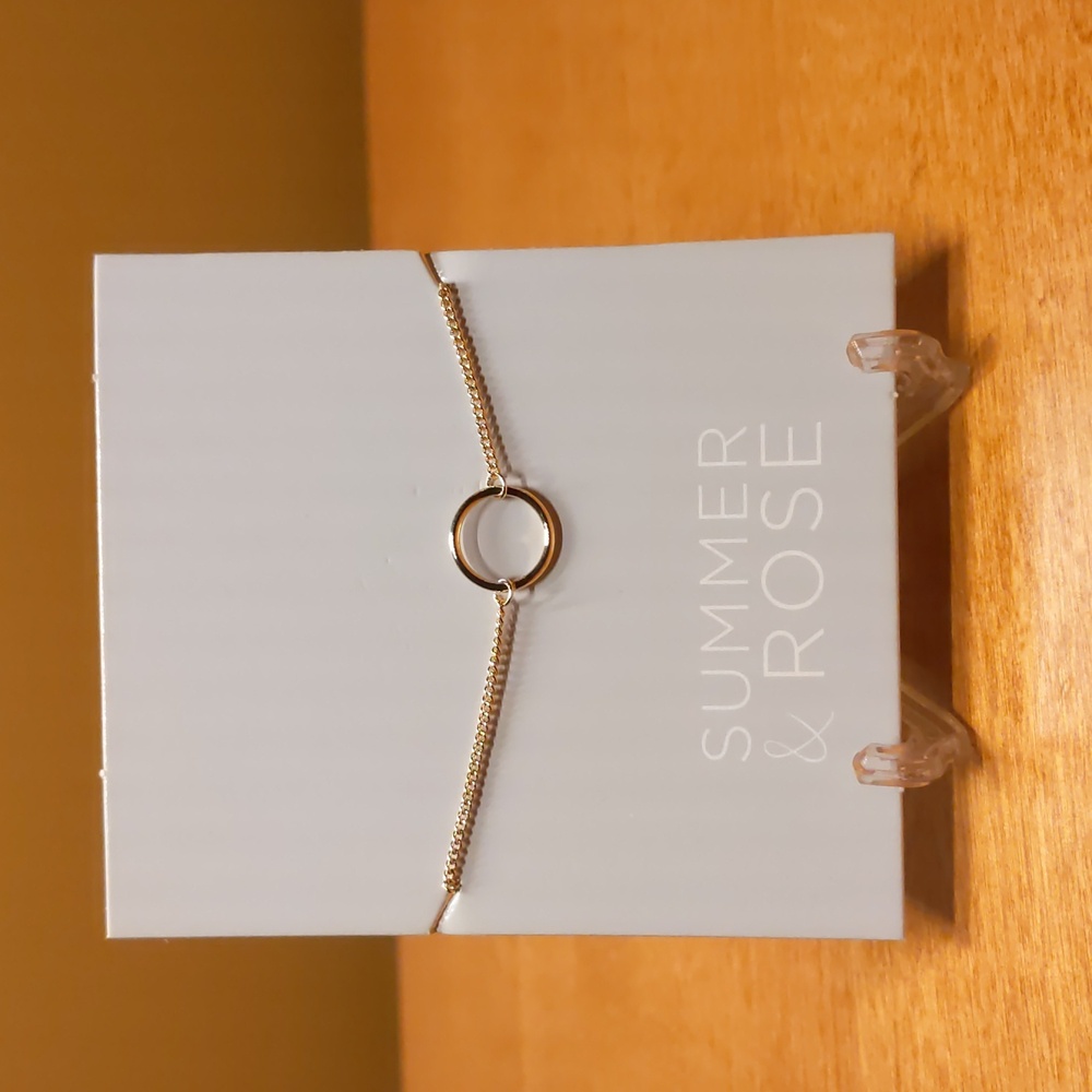 Summer & Rose Gold circle bracelet